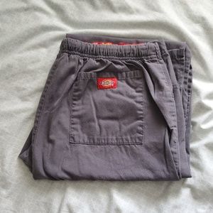 Dickies pewter medium tall scrub bottoms